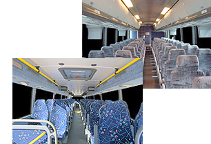 Interior of Double Decker Bus